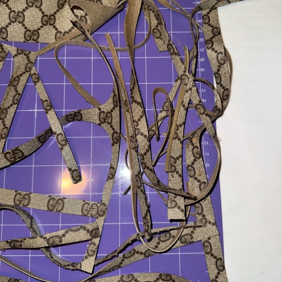 Gucci Tan and Brown scrap canvas bundle 1 - Picture 4 of 7